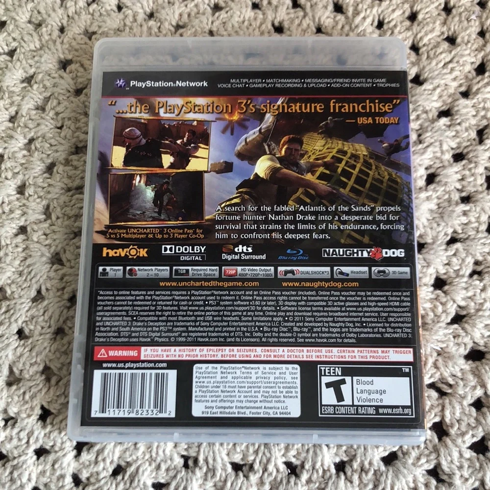 Uncharted 3: Drake's Deception for PS3 -